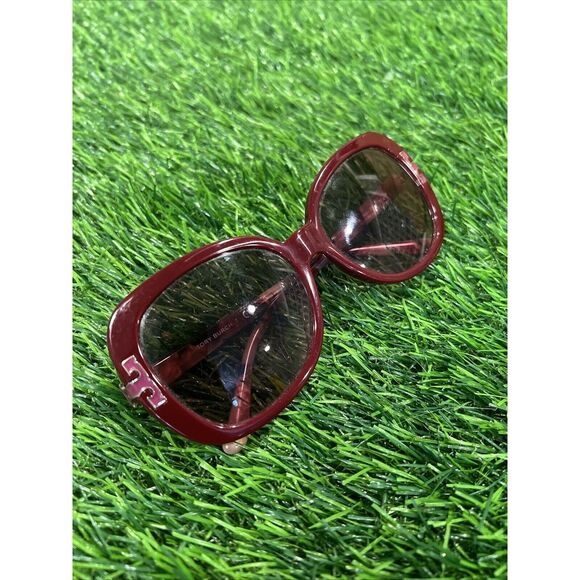 Tory Burch Sunglasses Red Frame TY7133U 1384/14 57-16 140mm ‎ Brown Lenses - Picture 1 of 8